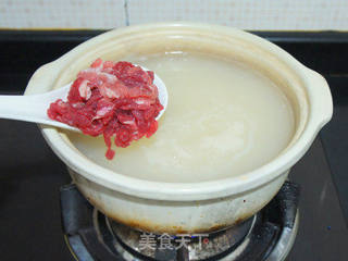 皮蛋肉丝粥的做法步骤:6