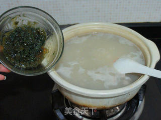 皮蛋肉丝粥的做法步骤:7