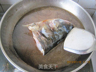 私房菜--美味的糖醋鲢鱼头的做法步骤:6