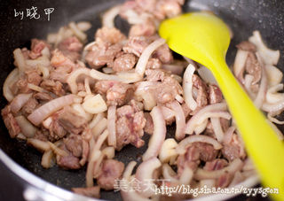 铁棍山药咖喱牛肉饭的做法步骤:6