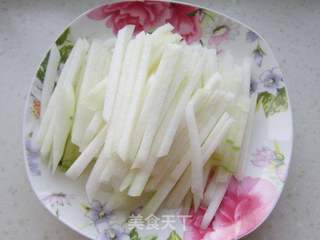 冬瓜炒肉丝的做法步骤:2