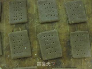 可可牛奶饼干的做法步骤:10