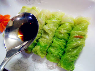 白菜翡翠卷的做法步骤：18
