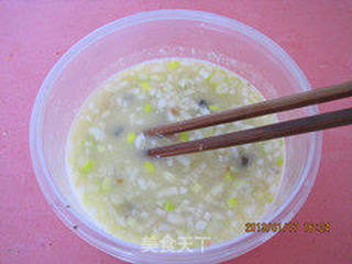 宝宝的营养餐----发酵面糊蔬菜饼的做法步骤:5