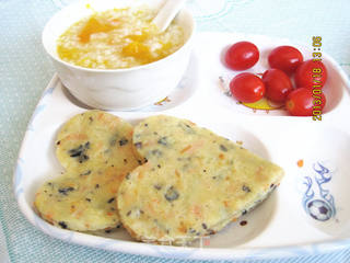 宝宝的营养餐----发酵面糊蔬菜饼的做法步骤:12