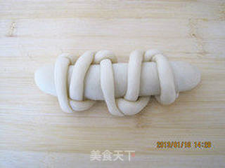 重拾生活记忆----编织扣红豆馅面包的做法步骤:19