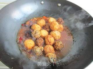 香辣肉丸的做法步骤:6