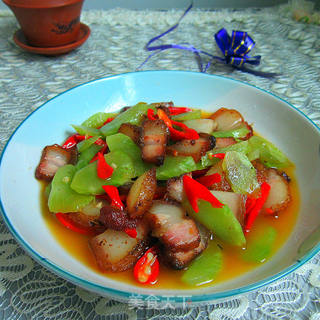 莴笋小炒肉的做法步骤:6
