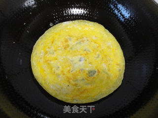 蒜苗炒鸡蛋皮的做法步骤:5