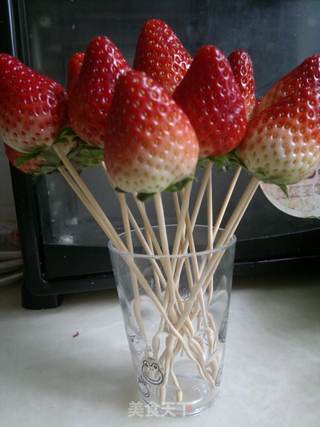 草莓棒棒糖的做法步骤:3