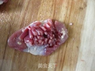 物美价廉亮丽菜------菊花鸡胗的做法步骤:4