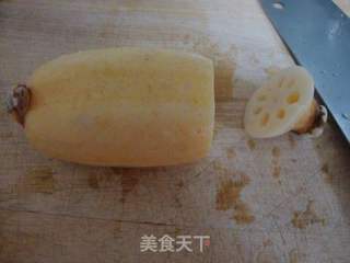 蜜汁桂花藕的做法步骤:2
