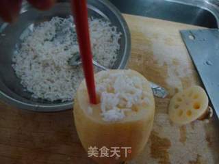 蜜汁桂花藕的做法步骤:3