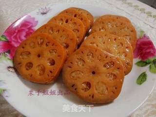 蜜汁桂花藕的做法步骤:7