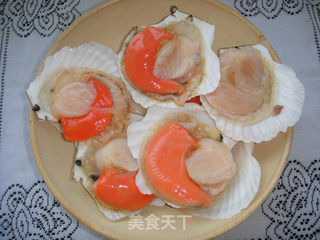 蒜蓉粉丝蒸扇贝的做法步骤:4