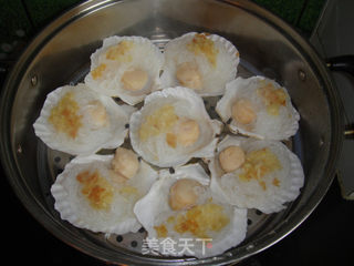 蒜蓉粉丝蒸扇贝的做法步骤：10