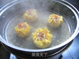 缤纷好滋味——翡翠黄金北极虾烧麦的做法步骤:22