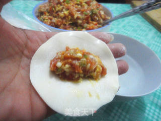 白菜金针菇猪肉水饺的做法步骤:4