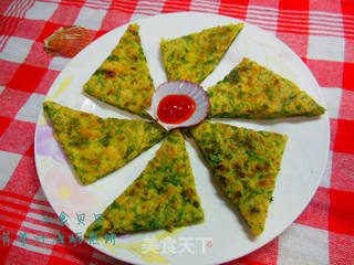 芹菜叶海蛎煎饼—— 宝宝补锌好选择的做法步骤:12
