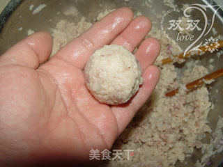 莲藕团圆丸儿的做法步骤:8