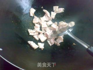 沙茶酱萝卜干炒肉的做法步骤:4