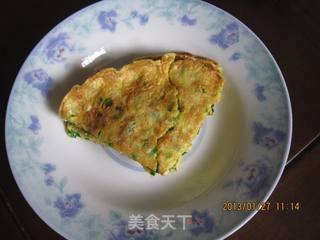 韭菜蛋饼【简易营养早餐】的做法步骤：6