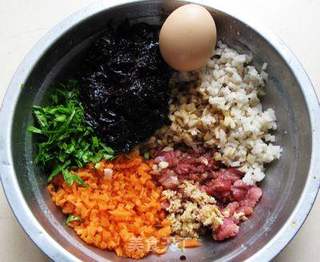 高压锅懒人版之1 --- 莲藕紫菜蒸肉饼的做法步骤:5