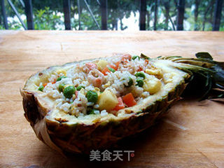 甜虾菠萝饭的做法步骤:12