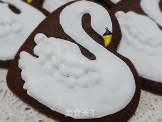 天鹅糖霜巧克力饼干的做法步骤:19