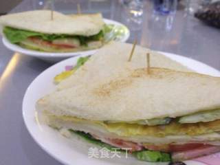 营养早餐三明治的做法步骤:6