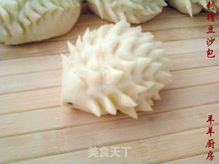 小刺猬豆沙包的做法步骤:13