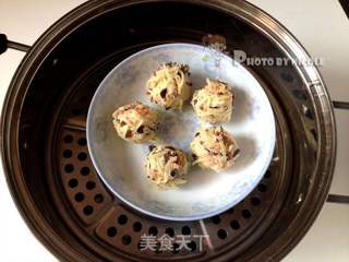 油泼腊味土豆丸子的做法步骤:11