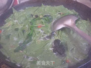 鸡汤菠菜焙面的做法步骤:15