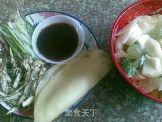 家庭版京味鸡肉卷的做法步骤:6