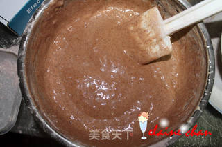 给自己的生日礼物——布朗尼可可蛋糕的做法步骤:6