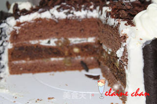 给自己的生日礼物——布朗尼可可蛋糕的做法步骤:23