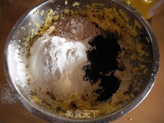 全麦黑芝麻饼干的做法步骤:4