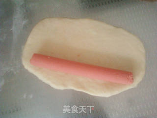 火腿香葱花型面包的做法步骤:7