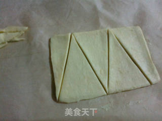 小小酥皮牛角包的做法步骤:2