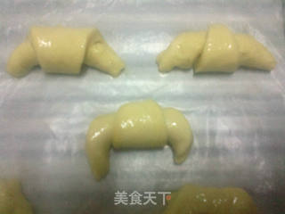 小小酥皮牛角包的做法步骤:8