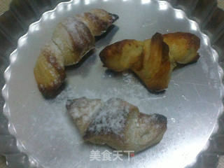 小小酥皮牛角包的做法步骤:12