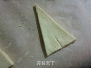 小小酥皮牛角包的做法步骤:3