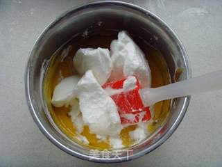热带风情---百香果戚风蛋糕的做法步骤:8