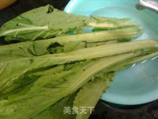 大芥菜墨鱼干煲猪筒骨汤的做法步骤:5