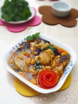 黄豆焖紫茄的做法步骤:12