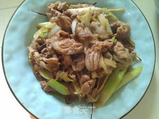 葱爆羊肉的做法步骤:7