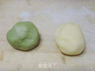 抹茶双色饼干的做法步骤：7