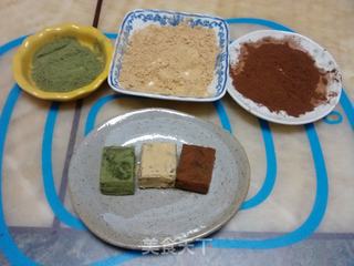 和风豆浆生巧克力3种的做法步骤:8