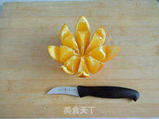 【荷花水果拼盘】--- 2012年夜饭第九道菜的做法步骤:3