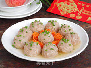 【清蒸手工狮子头】--- 来自乡间的味道的做法步骤:17